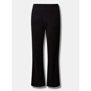 Torrid Full Length Terry Cloth Flare Beach Pant Black size 3